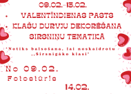 Plakāts Valentīndienas pasākumi