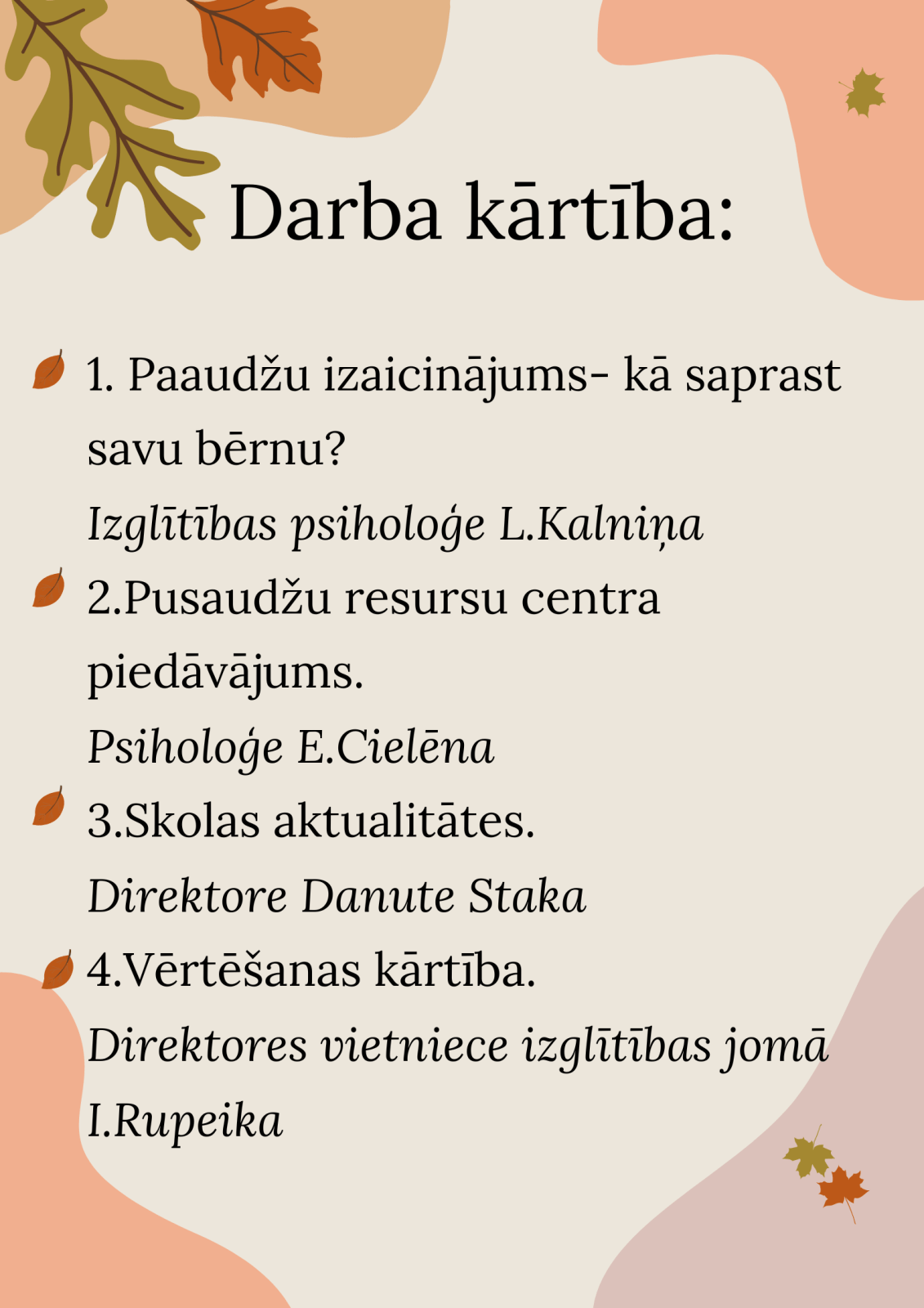 darba plāns