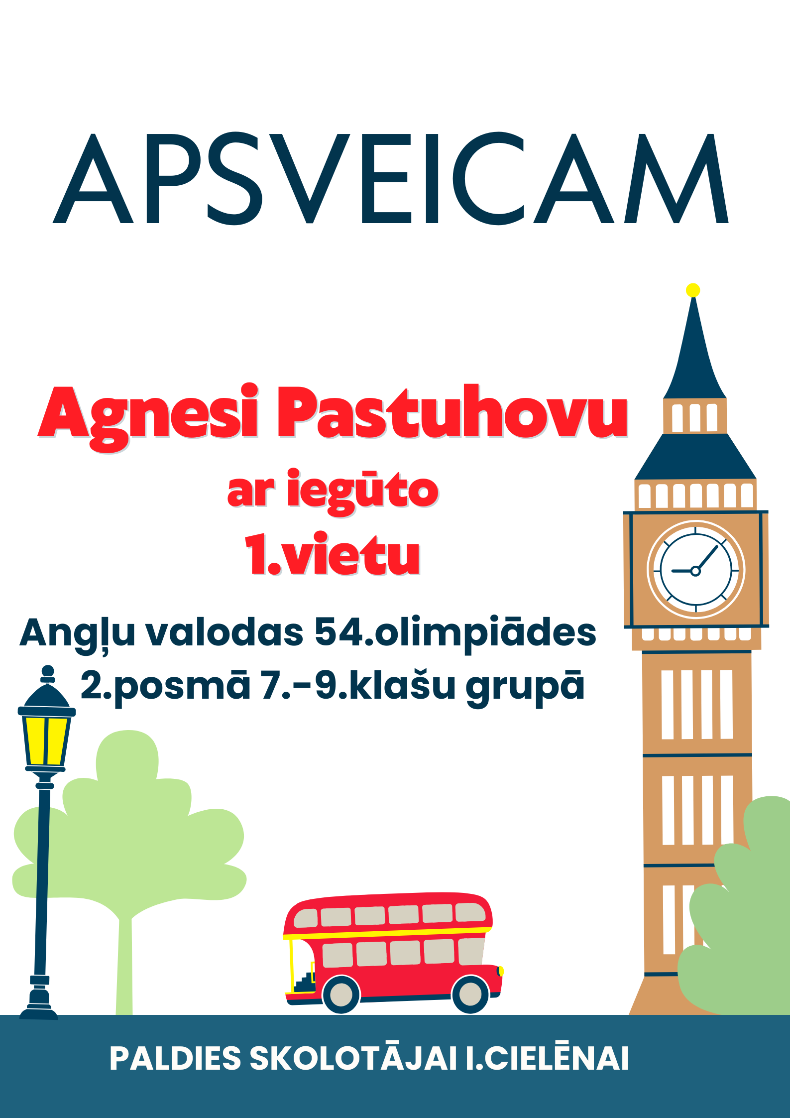 Apsveikums par 1.vietu