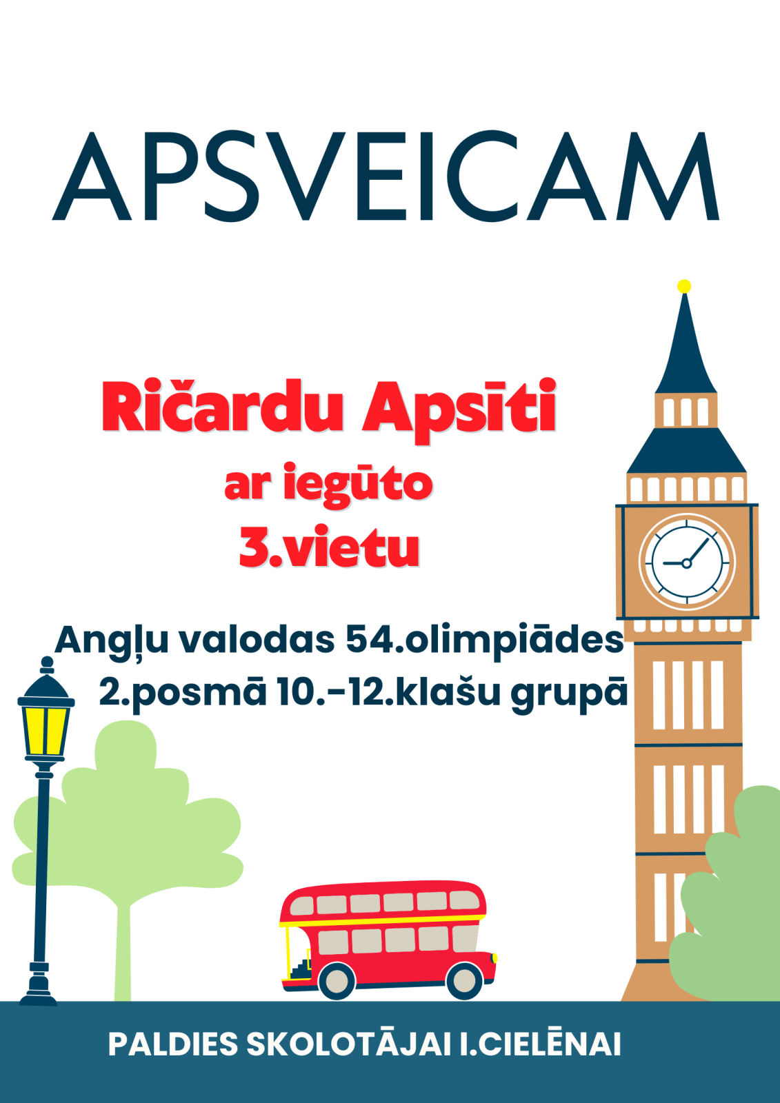 Apsveikums par 3.vietu